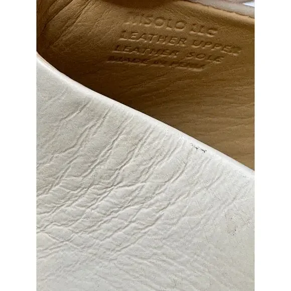 Nisolo All-Day Heeled Mule- Color Bone - Leather -Size 10 - New in box